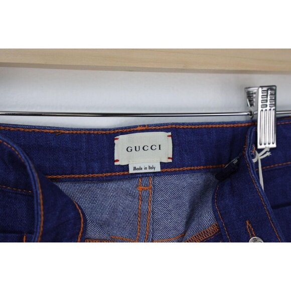 NWT Gucci Kids Girls Embroidered Flare Leg jeans Size 8 - Picture 9 of 9